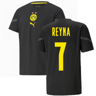 2021-2022 Borussia Dortmund Pre Match Shirt (Black) - Kids (REYNA 7)