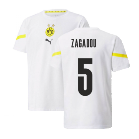 2021-2022 Borussia Dortmund Pre Match Shirt (Kids) (ZAGADOU 5)