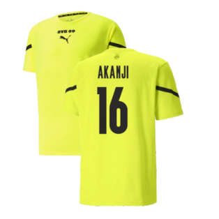 2021-2022 Borussia Dortmund Pre Match Shirt (Yellow) (AKANJI 16)