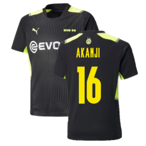 2021-2022 Borussia Dortmund Training Jersey (Black) (AKANJI 16)