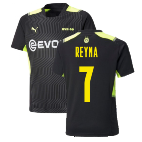 2021-2022 Borussia Dortmund Training Jersey (Black) (REYNA 7)