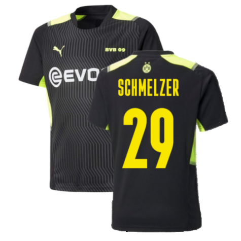 2021-2022 Borussia Dortmund Training Jersey (Black) (SCHMELZER 29)