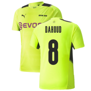 2021-2022 Borussia Dortmund Training Jersey (Yellow) (DAHOUD 8)