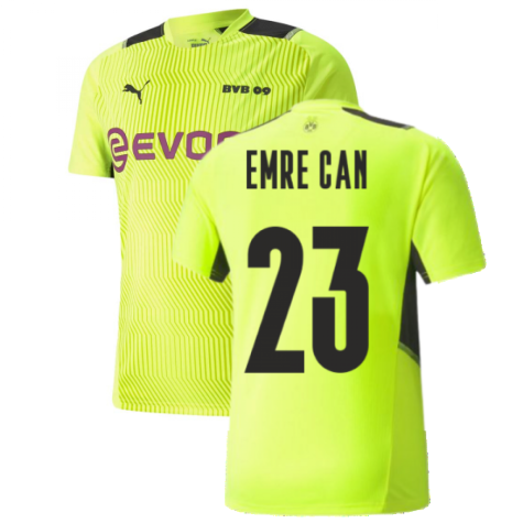 2021-2022 Borussia Dortmund Training Jersey (Yellow) (EMRE CAN 23)