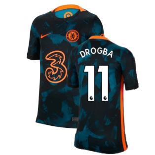 2021-2022 Chelsea 3rd Shirt (Kids) (DROGBA 11)