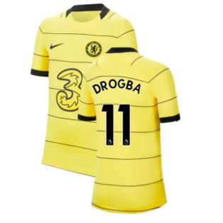 2021-2022 Chelsea Away Shirt (Kids) (DROGBA 11)