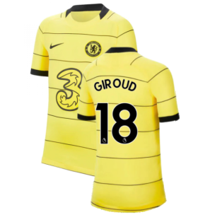 2021-2022 Chelsea Away Shirt (Kids) (GIROUD 18)