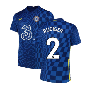 2021-2022 Chelsea Home Shirt (RUDIGER 2)
