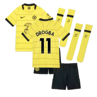 2021-2022 Chelsea Little Boys Away Mini Kit (DROGBA 11)