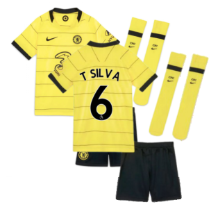 2021-2022 Chelsea Little Boys Away Mini Kit (T SILVA 6)