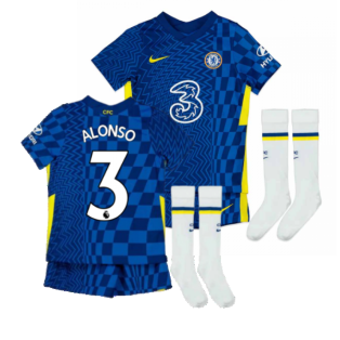 2021-2022 Chelsea Little Boys Home Mini Kit (ALONSO 3)