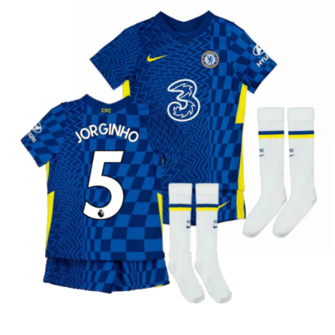 2021-2022 Chelsea Little Boys Home Mini Kit (JORGINHO 5)