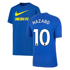 2021-2022 Chelsea Swoosh Club Tee (Blue) (HAZARD 10)
