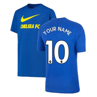 Chelsea Hazard 10 2018/19 Football Shirt Name/Number Set Child/Youth Printing 