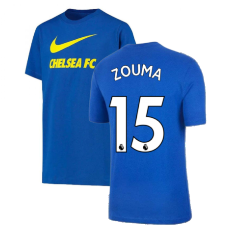 2021-2022 Chelsea Swoosh Club Tee (Blue) (ZOUMA 15)