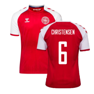 2021-2022 Denmark Home Shirt (CHRISTENSEN 6)