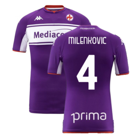 2021-2022 Fiorentina Home Shirt (Kids) (MILENKOVIC 4)