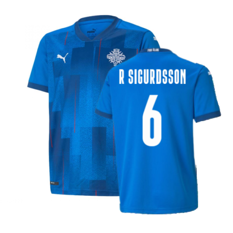 2021-2022 Iceland Home Shirt (R Sigurdsson 6)