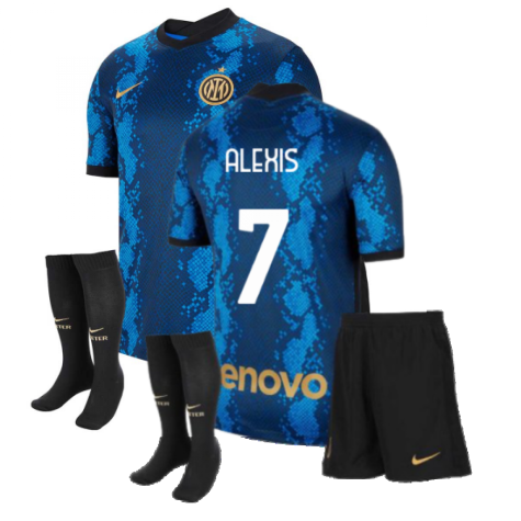 2021-2022 Inter Milan Little Boys Home Kit (ALEXIS 7)