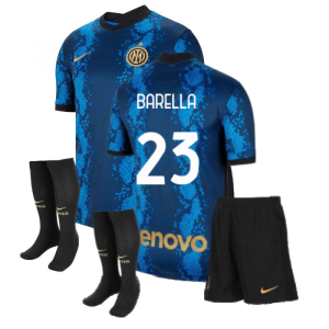 2021-2022 Inter Milan Little Boys Home Kit (BARELLA 23)