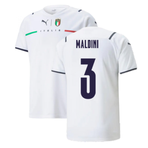 2021-2022 Italy Away Shirt (Kids) (MALDINI 3)