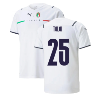 2021-2022 Italy Away Shirt (Kids) (TOLOI 25)