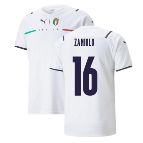 2021-2022 Italy Away Shirt (Kids) (ZANIOLO 16)