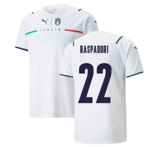 2021-2022 Italy Away Shirt (RASPADORI 22)