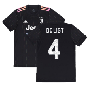 2021-2022 Juventus Away Shirt (DE LIGT 4)