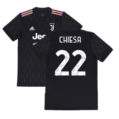 2021-2022 Juventus Away Shirt (Kids) (CHIESA 22)