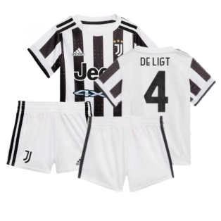 2021-2022 Juventus Home Baby Kit (DE LIGT 4)