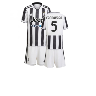 2021-2022 Juventus Home Mini Kit (CANNAVARO 5)