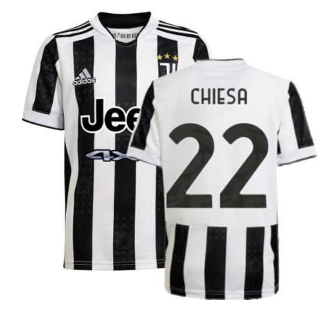 2021-2022 Juventus Home Shirt (Kids) (CHIESA 22)