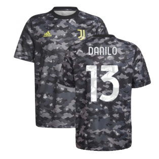 2021-2022 Juventus Pre-Match Training Shirt (Grey) (DANILO 13)