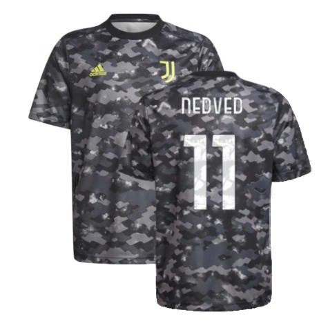 2021-2022 Juventus Pre-Match Training Shirt (Grey) (NEDVED 11)