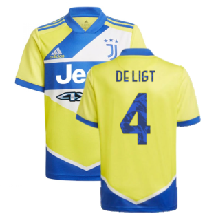 2021-2022 Juventus Third Shirt (Kids) (DE LIGT 4)
