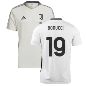 2021-2022 Juventus Training Shirt (White) (BONUCCI 19)