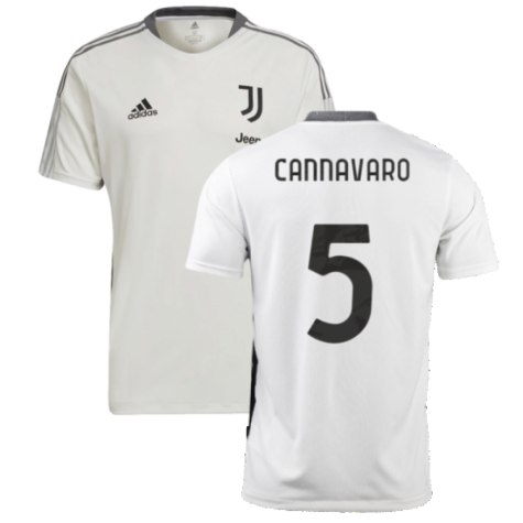 2021-2022 Juventus Training Shirt (White) (CANNAVARO 5)