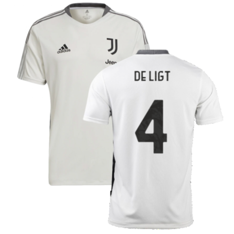 2021-2022 Juventus Training Shirt (White) (DE LIGT 4)