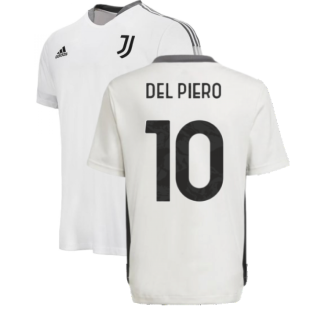 2021-2022 Juventus Training Shirt (White) - Kids (DEL PIERO 10)