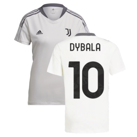 2021-2022 Juventus Training Shirt (White) - Ladies (DYBALA 10)