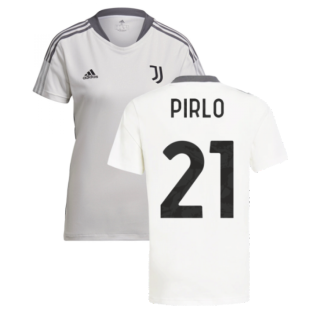 2021-2022 Juventus Training Shirt (White) - Ladies (PIRLO 21)
