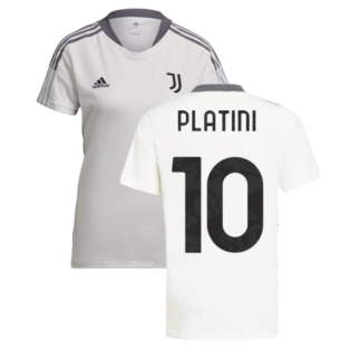 2021-2022 Juventus Training Shirt (White) - Ladies (PLATINI 10)