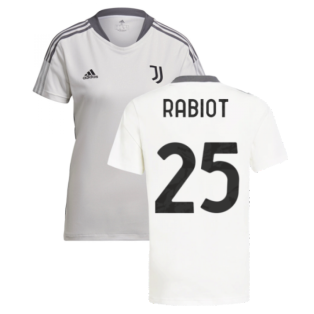 2021-2022 Juventus Training Shirt (White) - Ladies (RABIOT 25)