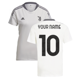 2021-2022 Juventus Training Shirt (White) - Ladies (Your Name)