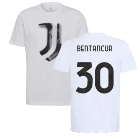 2021-2022 Juventus Training T-Shirt (White) (BENTANCUR 30)