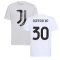 2021-2022 Juventus Training T-Shirt (White) (BENTANCUR 30)