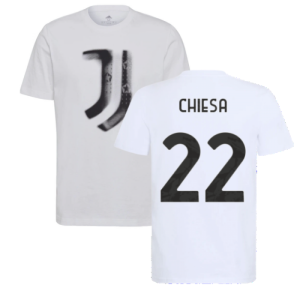 2021-2022 Juventus Training T-Shirt (White) (CHIESA 22)
