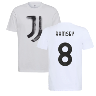 2021-2022 Juventus Training T-Shirt (White) (RAMSEY 8)