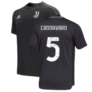 2021-2022 Juventus Training Tee (Carbon) (CANNAVARO 5)
